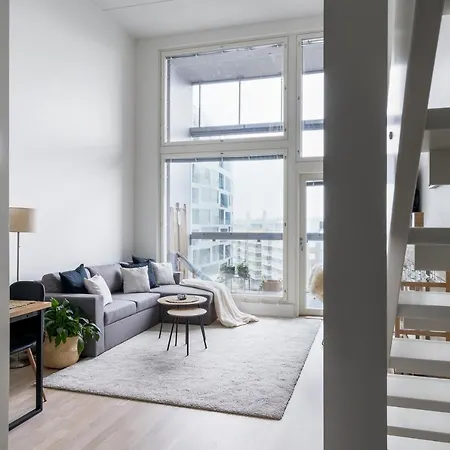 Luxus -loft 7 Min Train To Airport 아파트
