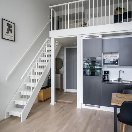 아파트 Luxus -loft 7 Min Train To Airport *